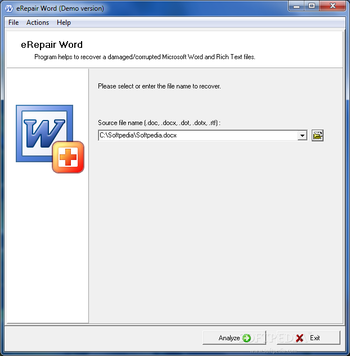 eRepair Word screenshot