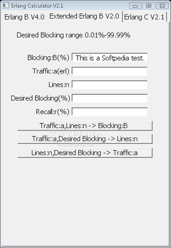 Erlang Calculator screenshot 2