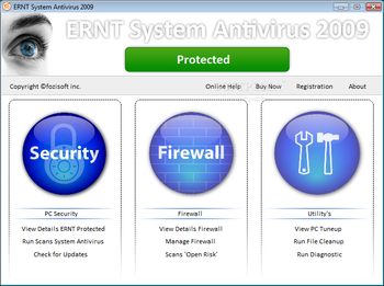 ERNT System Antivirus 2009 screenshot