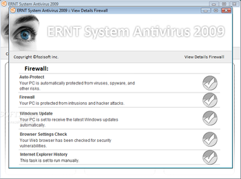 ERNT System Antivirus 2009 screenshot 3