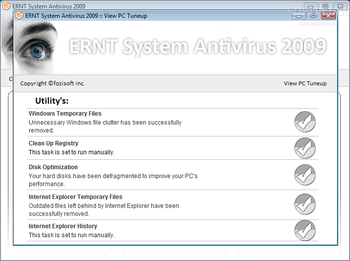 ERNT System Antivirus 2009 screenshot 4