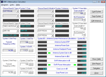 ERP Calculator screenshot
