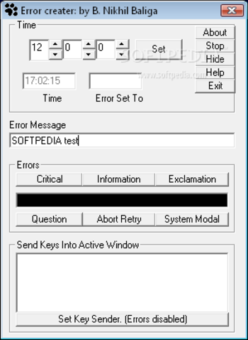 Error Creator screenshot