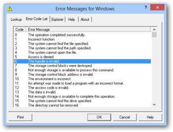 Error Messages for Windows screenshot 2