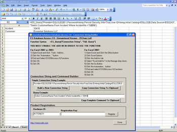 ES DB Access screenshot