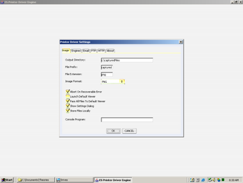 ES Image Printer Driver  screenshot