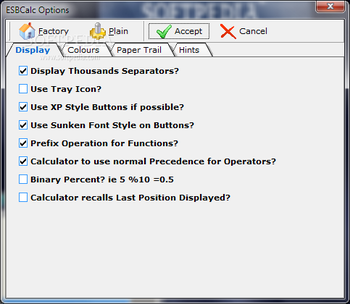 ESBCalc Portable screenshot 2