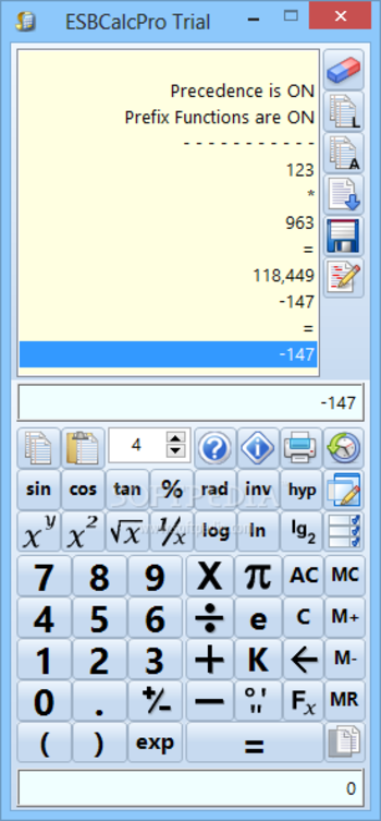 ESBCalc Pro screenshot