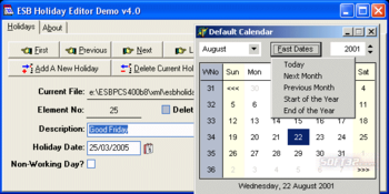 ESBPCS-Dates for VCL screenshot 3
