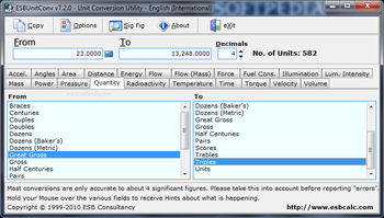 ESBUnitConv - Freeware Unit Conversion screenshot 10