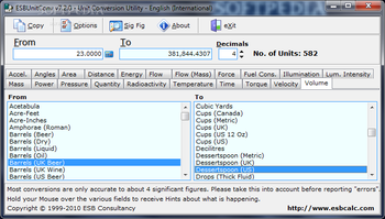 ESBUnitConv - Freeware Unit Conversion screenshot 14