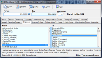 ESBUnitConv - Freeware Unit Conversion screenshot 3