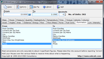ESBUnitConv - Freeware Unit Conversion screenshot 6