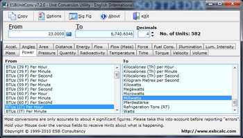 ESBUnitConv - Freeware Unit Conversion screenshot 9
