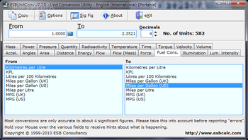 ESBUnitConv Portable screenshot 7