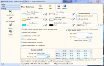 ESBUnitConv Pro Portable screenshot