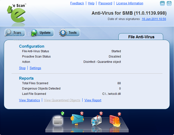 eScan Anti Virus with Cloud Security for SMB screenshot