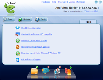 eScan Anti-Virus with Rescue Disk screenshot