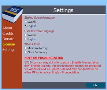 ESE Dictionary screenshot 2