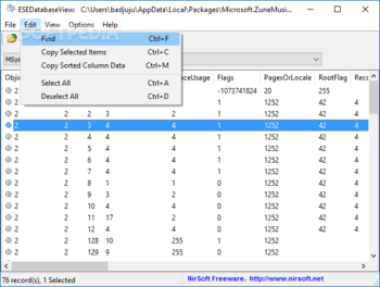 ESEDatabaseView screenshot 4