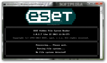 ESET Hidden File System Reader screenshot