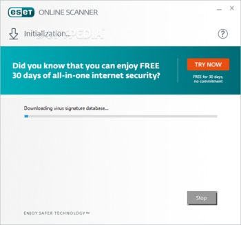 ESET Online Scanner screenshot