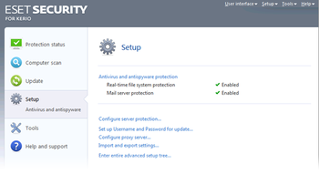 ESET Security for Kerio screenshot 4
