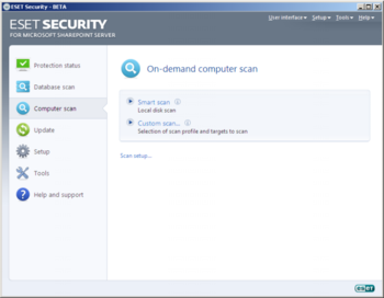 ESET Security for Microsoft SharePoint Server screenshot