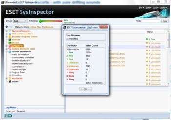 ESET SysInspector screenshot 3