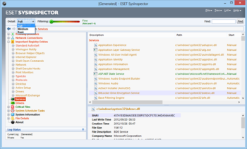 ESET SysInspector screenshot 4