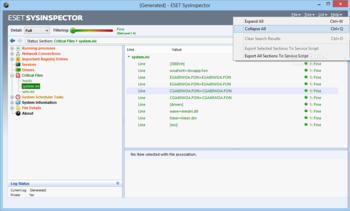 ESET SysInspector screenshot 6