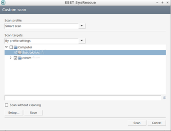 ESET SysRescue screenshot 6