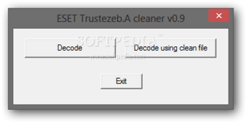 ESET Trustezeb.A Cleaner screenshot