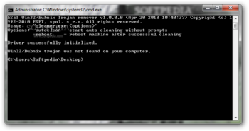 ESET Win32/Bubnix Trojan remover screenshot