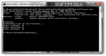 ESET Win32/Daonol Trojan Family Remover screenshot