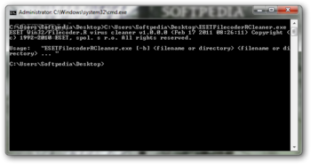 ESET Win32/Filecoder.R virus cleaner screenshot