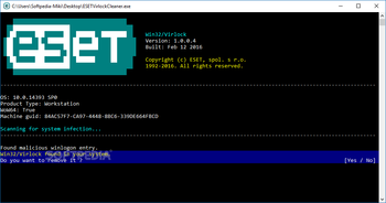 ESET Win32/Virlock Cleaner screenshot 2