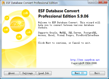 ESF Database Migration Toolkit Pro screenshot 3
