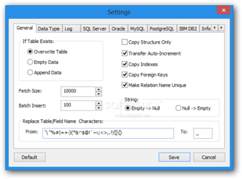 ESF Database Migration Toolkit Professional screenshot 4