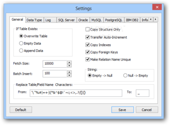 ESF Database Migration Toolkit Standard screenshot 5