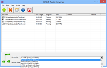 ESFsoft Audio Converter screenshot 2