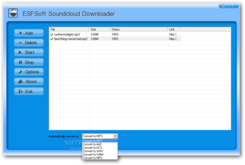 ESFSoft Soundcloud Downloader screenshot