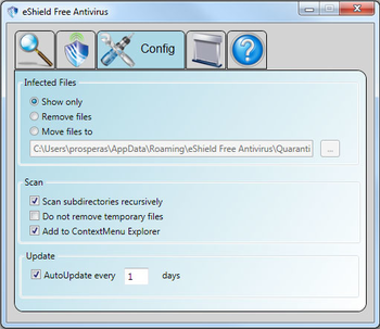 eShield Free Antivirus screenshot