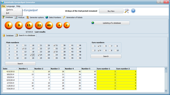 Esmistudio EuroJackpot Generator screenshot 2