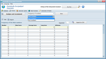 Esmistudio EuroJackpot Generator screenshot 3
