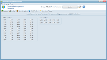 Esmistudio EuroJackpot Generator screenshot 6