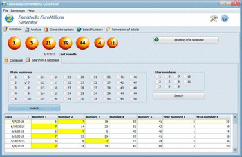 Esmistudio EuroMillions Generator screenshot 2