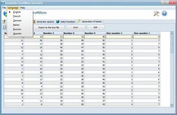 Esmistudio EuroMillions Generator screenshot 3