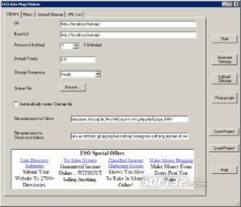 ESO Google Site Map Generator screenshot 2