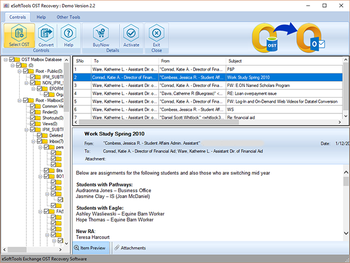 eSoftTools OST Recovery screenshot 2